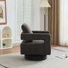 NicBex Square Swivel Accent Chair Modern Arm Chair Lounge Chair with Removable Back Cushion for Living Room, Bedroom - 3 of 4