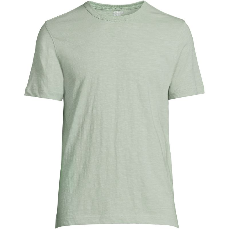 Lands' End Men's Short Sleeve Garment Dye Slub T-Shirt, 2 of 3
