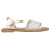 bebe Girls' Sandals - Kids' Open Toe Summer Shoes with Mesh Upper, Perfect Flat Sandals for Girls (Little Girl/Big Girl) - 2 of 4