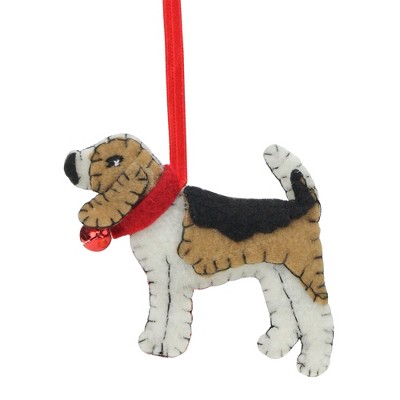 dog photo christmas ornament