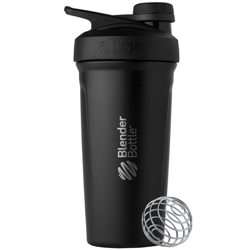 BlenderBottle 24oz Stainless Steel Water Bottle with Twist Lid - Black