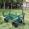 BEAFUP Heavy Duty 660Lbs Capacity Garden Cart with 4 Airless Solid Tires & Removable Mesh Sides-Foldable Utility Wagon for Gardening,Yard Work - 4 of 4