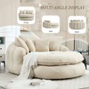 Kumasinova Giant Bean Bag Chair with 5 Pillows,Oval Bean Bag Chairs for Adults,Floor Sofa with Wrap Around Back,Lounge Chair Indoor for Living Room - 4 of 4