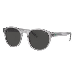 Polo Ralph Lauren PH 4192 541387 Unisex Round Sunglasses Shiny Transparent Grey 51mm - 1 of 3