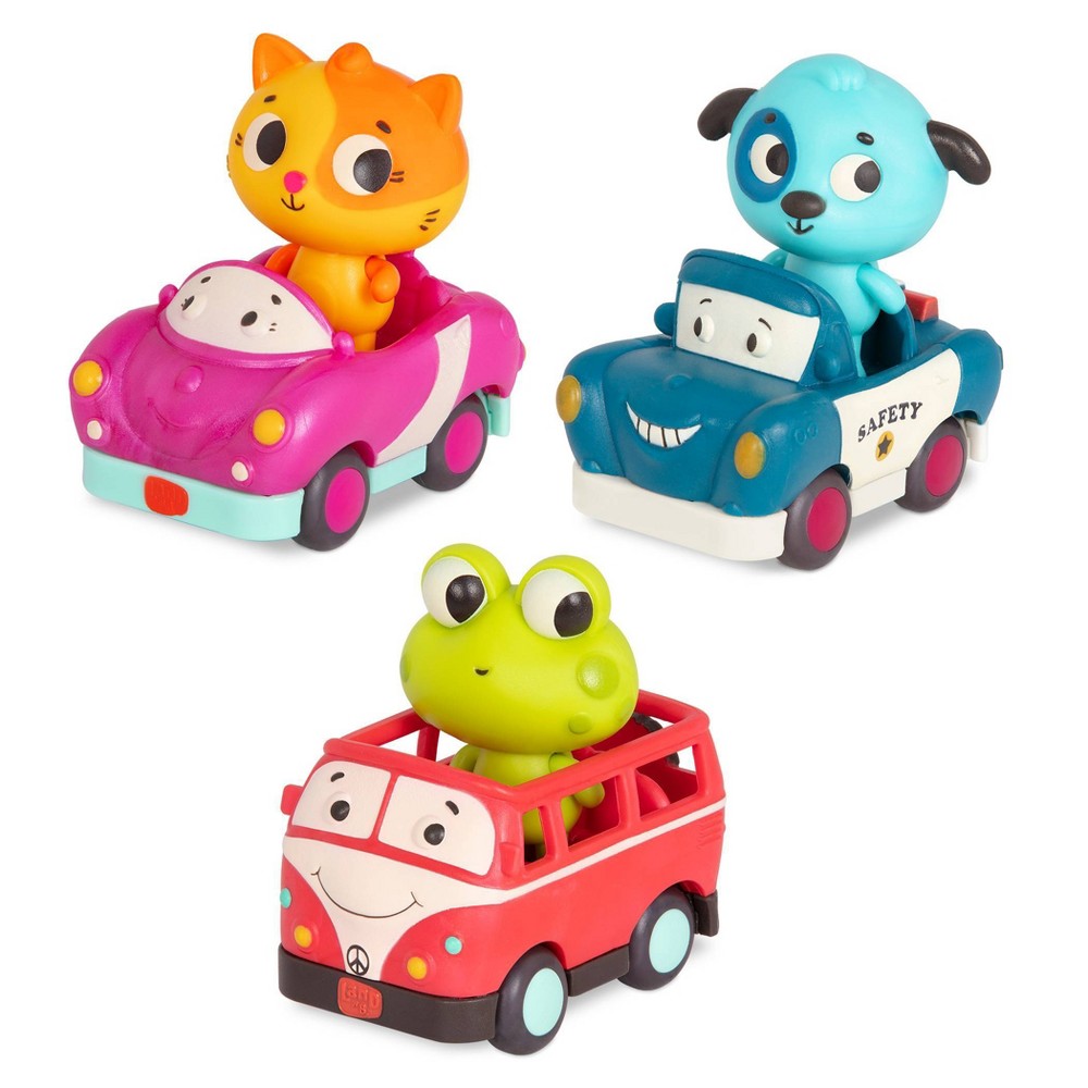 Photos - Educational Toy B Toys B. toys Light Up Cars 3 pack - Lolo, Woofer, Jax 