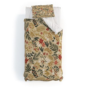 Marta Barragan Camarasa Happy holidays nature Duvet Cover + Pillow Sham(s) - Deny Designs - 1 of 4