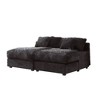 CAVINAS 55" Modern Luxury Sofa Couch, Corduroy Upholstery Sleeper Sofa Bed, for Living Room - 4 of 4