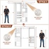Aheaplus 80"-120" Closet System with Door and Wooden Drawers - 3 of 4