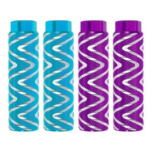 Unique Bargains Aluminum Alloy Anti-Skid BMX Mountain Dirt Cycling Fit 3/8 Inch Axles Stunt Bike Pegs 4 Pcs - 1 of 3