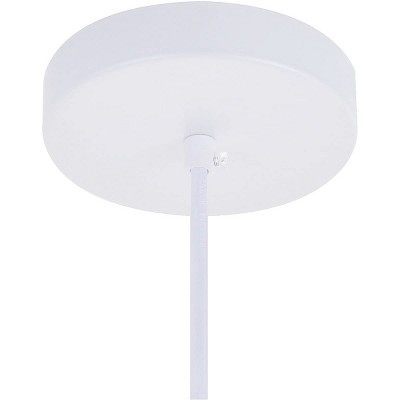 White Aluminum Contemporary Pendant Light