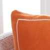 Cuddle Weather Pillow - Orange/Natural - 18"x18" - Safavieh - 3 of 4