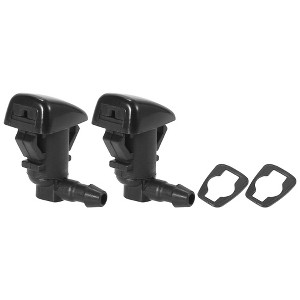Unique Bargains Front Windshield Wiper Nozzles for Cadillac CTS with Gaskets - Black Pack of 2 - 1 of 4