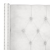 Skyline Furniture Louis Diamond Velvet Nailbutton Wingback Headboard - image 4 of 4