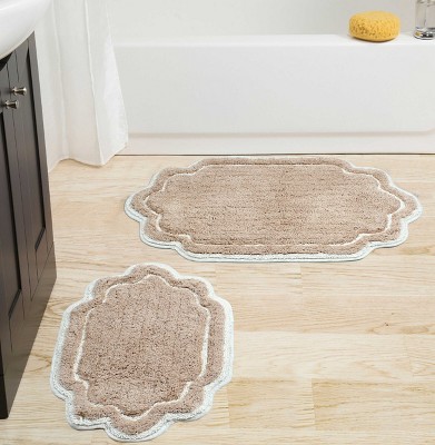Allure Collection Cotton Tufted Set of 2 Bath Rug Set - Home Weavers