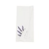 Saro Lifestyle Garden Bliss Embroidered Lavender Napkin (Set of 6), White, 20"x20" - 2 of 4