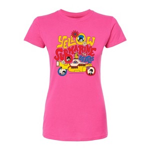 Women's - The Beatles - Yellow Submarine Letters Fitted Graphic T-Shirt - 1 of 4