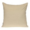 HomeRoots 20" Beige and Gold Striped Cotton Blend Throw Pillow - 4 of 4