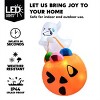 Joyfy 5 FT Halloween Inflatables Outdoor Decorations, Inflatable Cute Ghost Lift Pumpkin Candy Bag with LEDs for Halloween Yard Garden Lawn Decoration - 2 of 4