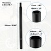 Unique Bargains Universal with Scale Mark Aluminum Alloy Bicycle Seat Post Black - 3 of 4