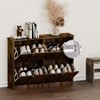 Shoe Cabinet with Hidden Ultra - Slim Narrow Shoe Rack & 4 Drawers, Suitable for Entryway, Hallway - 2 of 4