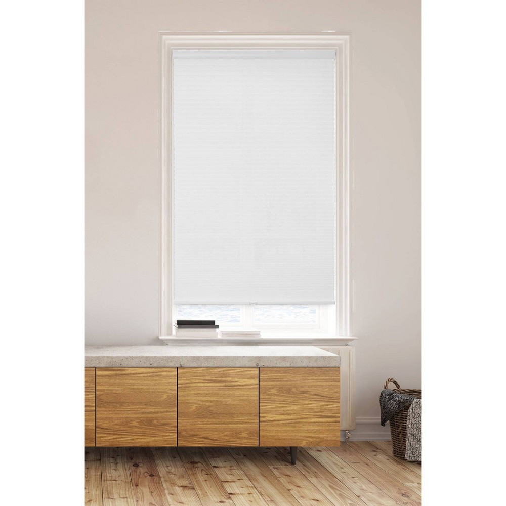 32"x72" Lumi Home Furnishings Light Filtering Cordless Cellular Window Shade White: Indoor Wall Mount Blinds