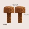 JONATHAN Y Mia 10" Modern Indoor/Outdoor Faux Wicker Rechargeable/Cordless Dimmable Integrated LED Table Lamp - 3 of 4
