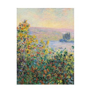 Trademark Fine Art -Monet 'Flower Beds At Vetheuil' Canvas Art - 1 of 4