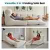 Okak Modern Convertible Single Sofa Floor Lounge Chair with Back,Upholstered Sleeper Accent Chair for Living Room,Relaxation Areas - 3 of 4