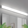 DORESshop 36 in. Modern White Cylinder Integrated LED Vanity Light Bar, Bathroom Wall Fixture for Wide Mirrors - 2 of 4