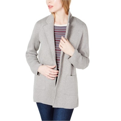 maison Jules Womens Open Front Blazer Knit Sweater