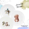 Royal Worcester Wrendale Designs Fine Bone China Coupe Plate, Set of 2 - 8 Inch Plates with Assorted Animal Designs - Hare, Duck, Hamster, Squirrel - 3 of 4