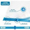DOMETOUR 25/20 Pack Space Saver Bags Compression Storage Bags for Comforters and Blankets,Vacuum Sealer Bags for Clothes Storage, Hand Pump Included - 2 of 4