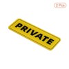 Unique Bargains Acrylic Self-Adhesive Decor Wall Business Private Sign 2 Pcs - 3 of 4