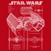 Mens Star Wars TIE Fighter Schematic Lightweight Hoodie - 2 of 4