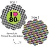 Big Dot of Happiness 80’s Retro - Totally 1980s Party Round Table Decorations - Paper Chargers - Place Setting For 12 - 3 of 4