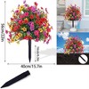 Acekool Set of UV Resistant Artificial Outdoor Bushes with Ground Spikes, Realistic Shrubs for Garden, Porch, Indoor/Outdoor - 2 of 4