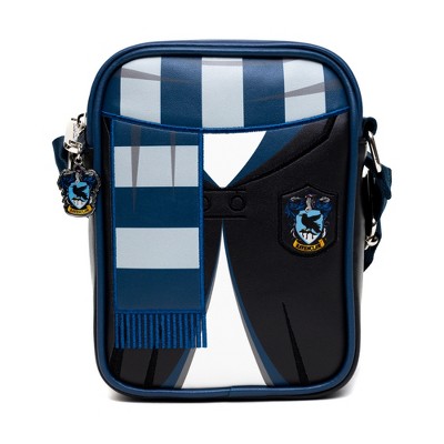 The Wizarding World of Harry Potter Bag, Crossbody, Harry Potter Hogwarts School Ravenclaw Uniform Embroidered, Vegan Leather