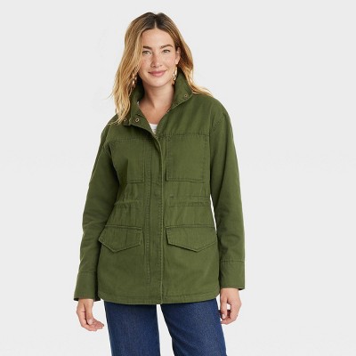 Universal Thread Goods Co., Jacket With Hood, Size Medium, Color Green