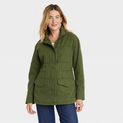 Army green outlet utility jacket