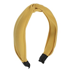 Unique Bargains Women's Knot Headband Hairband 1.2" Wide - 1 of 4