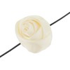 Unique Bargains Satin Rose Pattern Adjustable choker necklace Wrap around wrist bracelet 1 Pc - 4 of 4