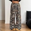 Clearlove Women Camouflage Cargo Pants Straight Wide Leg Trousers Jeans with Pockets. - 4 of 4