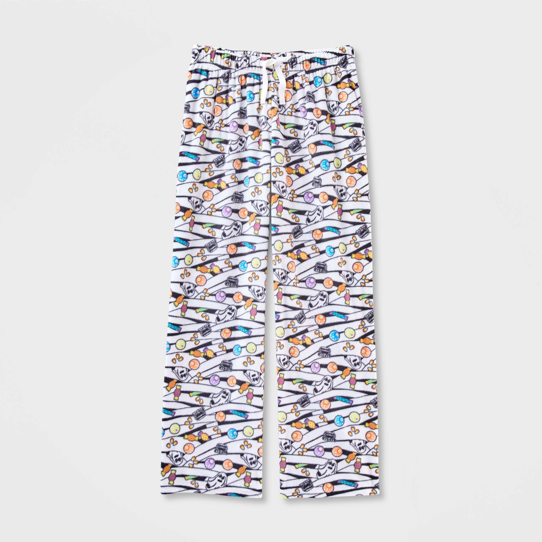 Kids' Halloween Mummy Candy Pajama Pull-On Pants - Cat & Jack™ White M