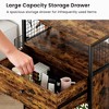 Craft Organization and Storage Cabinet, Crafting Cabinet with Drawer & 25 Vinyl Roll Holder, Craft Table Desk Workstation for Craft Room Home - 2 of 4