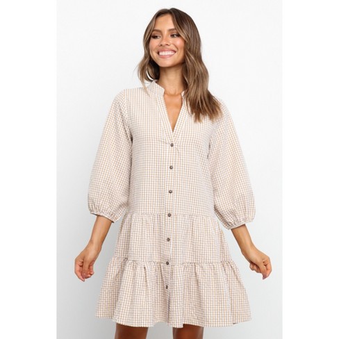 Petal And Pup Womens Daria Dress - Beige M/l : Target