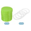 Unique Bargains Regular Mouth Plastic Mason Jar Lids with Silicone Sealing Ring 24 Pcs - 2 of 4