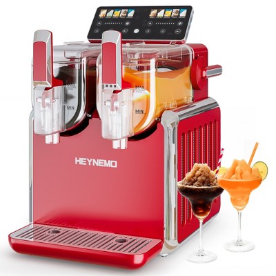 Heynemo Dual-Tank Slush Machine for Home: 169oz Frozen Drink Maker with Rapid Chill Technology, Self-Cleaning System & 5 Drink Modes