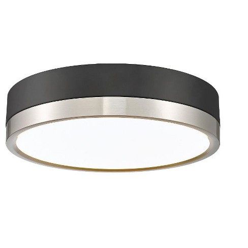 Z-Lite Algar 1 - Light Flush Mount in  Matte Black/Brushed Nickel - image 1 of 4