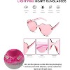 4E's Novelty Pink Cowgirl Hat with Feathers & Heart Sunglasses Set for Women & Girls Preppy Cowgirl Hat for Western Costume & Coastal Cowgirl Look - 4 of 4