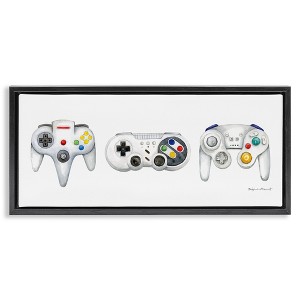 Stupell Industries Vintage Video Game Controllers, 31" x 14" - 1 of 4